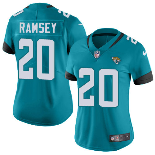 Nike Jaguars #20 Jalen Ramsey Teal Green Team Color Women's Stitched NFL Vapor Untouchable Limited Jersey