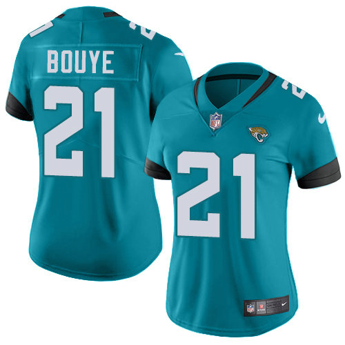 Nike Jaguars #21 A.J. Bouye Teal Green Team Color Women's Stitched NFL Vapor Untouchable Limited Jersey