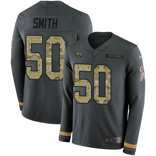 Nike Jaguars #50 Telvin Smith Anthracite Salute to Service Youth