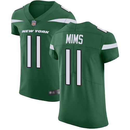 Nike Jets #11 Denzel Mim Green Team Color Men's Stitched NFL Vapor Untouchable Elite Jersey