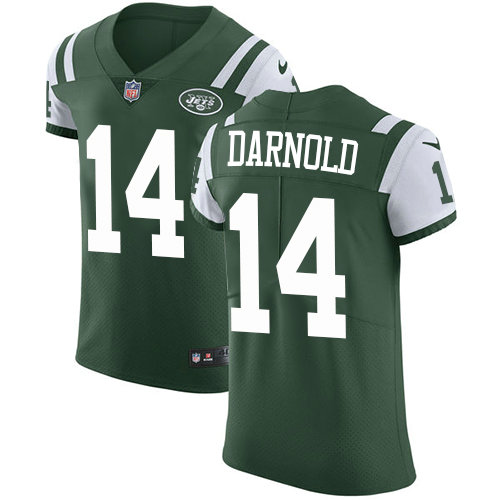 Nike Jets #14 Sam Darnold Green Team Color Men's Stitched NFL Vapor Untouchable Elite Jersey
