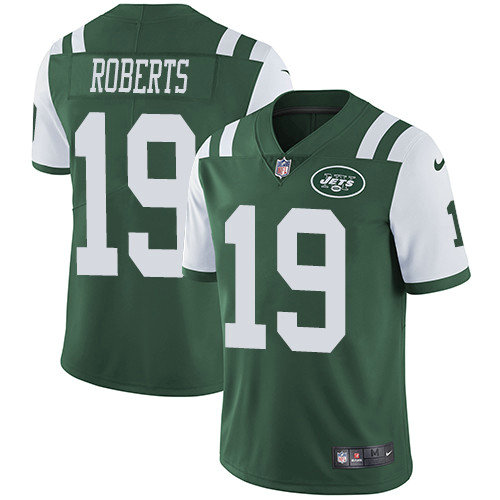 Nike Jets #19 Andre Roberts Green Team Color Youth Stitched NFL Vapor Untouchable Limited Jersey