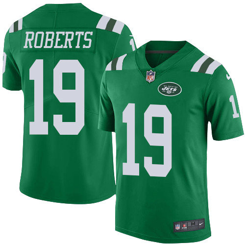 Nike Jets #19 Andre Roberts Green Youth Stitched NFL Limited Rush Jersey
