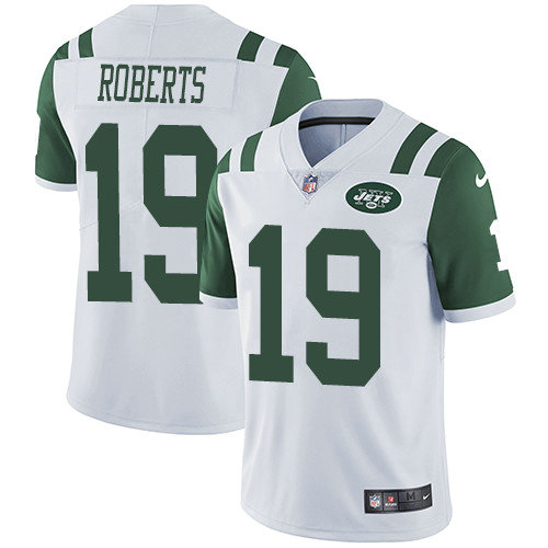 Nike Jets #19 Andre Roberts White Youth Stitched NFL Vapor Untouchable Limited Jersey