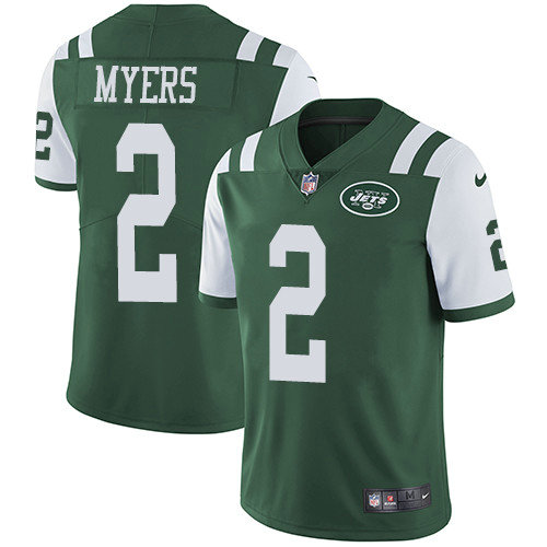 Nike Jets #2 Jason Myers Green Team Color Youth Stitched NFL Vapor Untouchable Limited Jersey