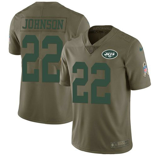Nike Jets 22 Matt Forte Olive Youth Salute To Service Limited Jersey