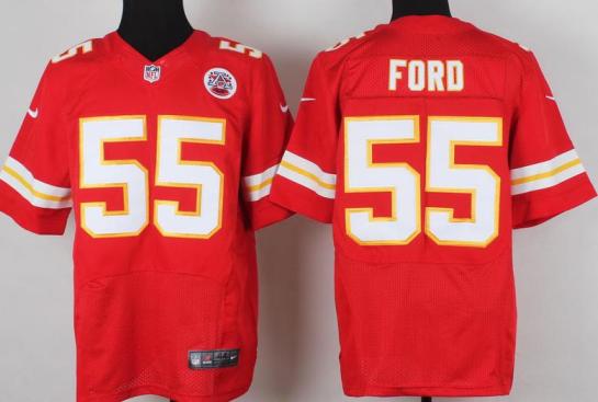 Nike Kansas Chiefs 55 Dee Ford Red Team Color NFL Elite Jerseys