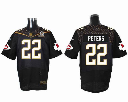 Nike Kansas City Chiefs #22 Marcus Peters black 2016 Pro Bowl Elite Jersey