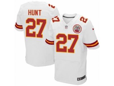 Nike Kansas City Chiefs #27 Kareem Hunt Elite White NFL Jersey