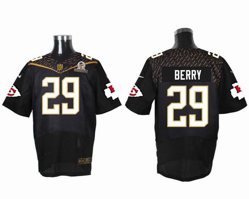 Nike Kansas City Chiefs #29 Eric Berry black 2016 Pro Bowl Elite Jersey