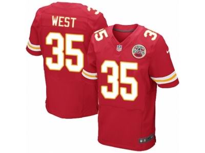 Nike Kansas City Chiefs #35 Charcandrick West Elite Red Jersey