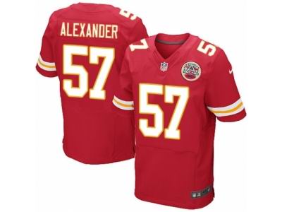Nike Kansas City Chiefs #57 D.J. Alexander Elite Red Jersey