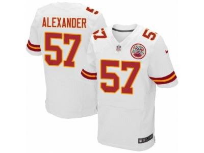 Nike Kansas City Chiefs #57 D.J. Alexander Elite White NFL Jersey