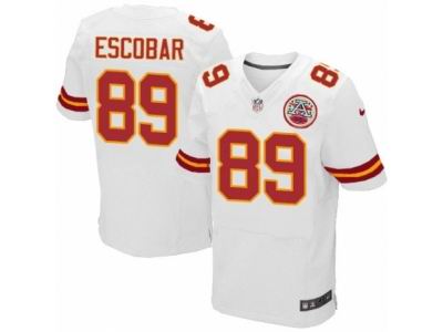 Nike Kansas City Chiefs #89 Gavin Escobar Elite White NFL Jersey