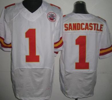 Nike Kansas City Chiefs 1 Sandcastle White Elite NFL Jerseys