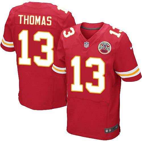 Nike Kansas City Chiefs 13 De-Anthony Thomas Red Team Color NFL Elite Jersey