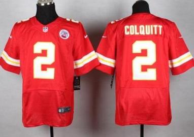 Nike Kansas City Chiefs 2 Dustin Colquitt Red Team Color NFL Elite Jersey