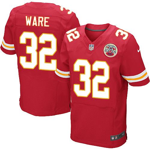 Nike Kansas City Chiefs 32 Spencer Ware Red Team Color NFL Elite Jersey