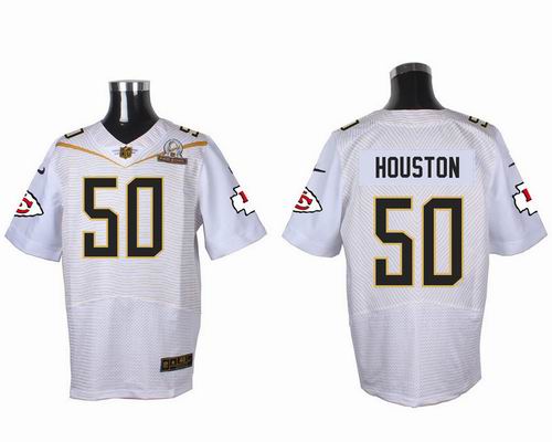 Nike Kansas City Chiefs 50 Justin Houston white 2016 Pro Bowl Elite Jersey