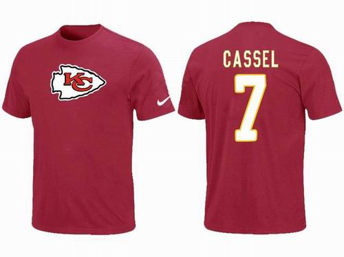 Nike Kansas City Chiefs 7# Matt Cassel red T-Shirt
