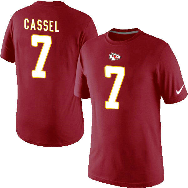 Nike Kansas City Chiefs 7 CASSEL Pride Name & Number T-Shirt Red