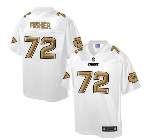 Nike Kansas City Chiefs 72 Eric Fisher White NFL Pro Line Fashion Game Jersey