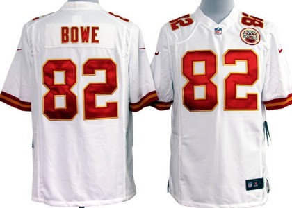 Nike Kansas City Chiefs 82 Dwayne Bowe White Game Jersey