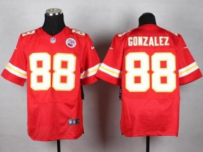 Nike Kansas City Chiefs 88 Tony Gonzalez Red Team Color NFL Elite Jersey