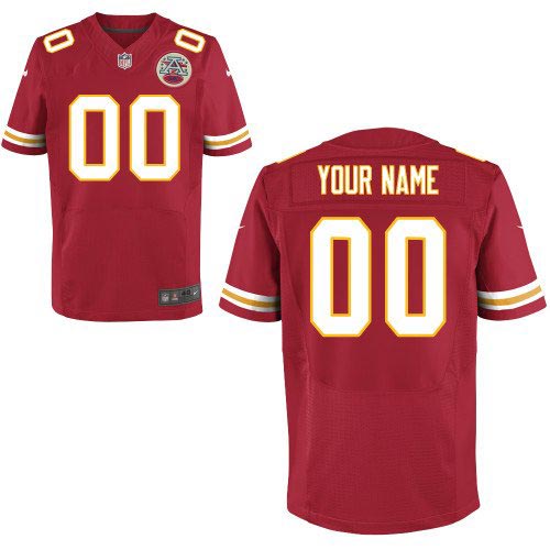 Nike Kansas City Chiefs Customized Elite Team Color Red Jersey