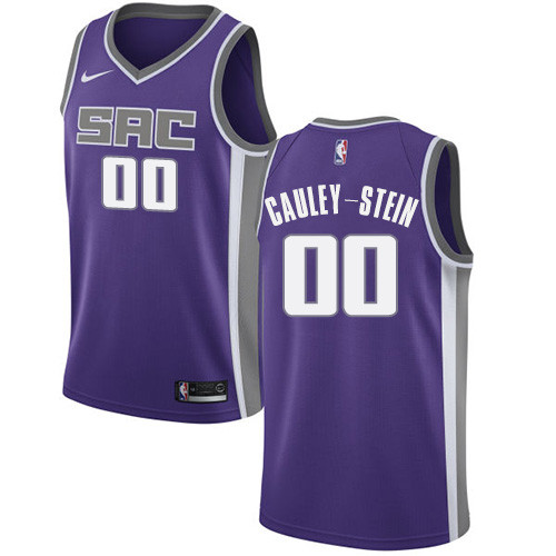Nike Kings #00 Willie Cauley Stein Purple NBA Swingman Icon