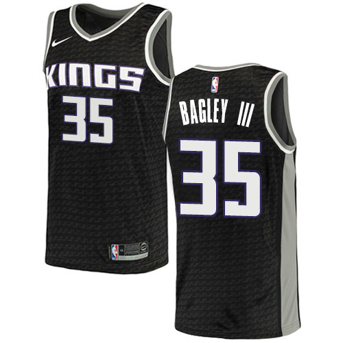 Nike Kings #35 Marvin Bagley III Black Women's NBA Swingman Statement Edition Jersey