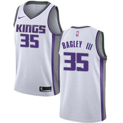 Nike Kings #35 Marvin Bagley III White NBA Swingman Association Edition Jersey