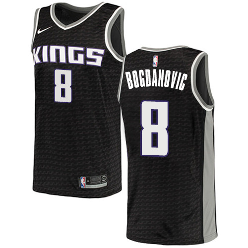 Nike Kings #8 Bogdan Bogdanovic Black NBA Swingman Statement Edition Jersey