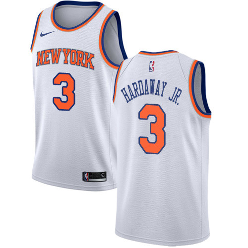 Nike Knicks #3 Tim Hardaway Jr. White NBA Swingman Association Edition Jersey