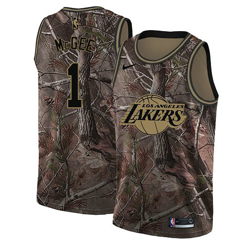 Nike Lakers #1 JaVale McGee Camo Youth NBA Swingman Realtree Collection Jersey