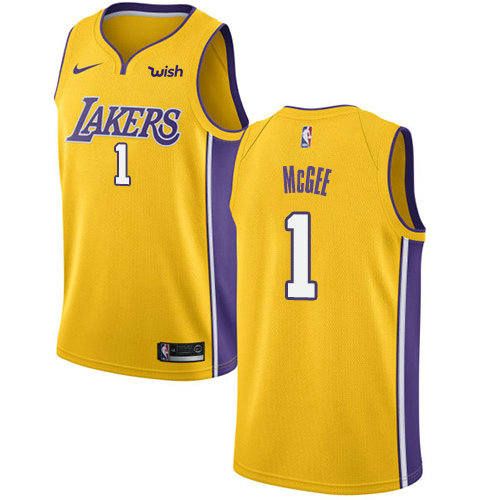 Nike Lakers #1 JaVale McGee Gold Youth NBA Swingman Icon Edition Jersey