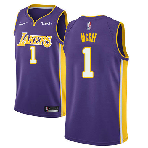Nike Lakers #1 JaVale McGee Purple Youth NBA Swingman Statement Edition Jersey