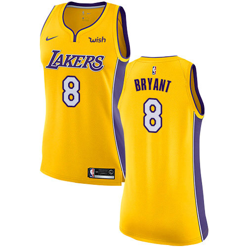 Nike Lakers #8 Kobe Bryant Gold Women's NBA Swingman Icon Edition Jersey1