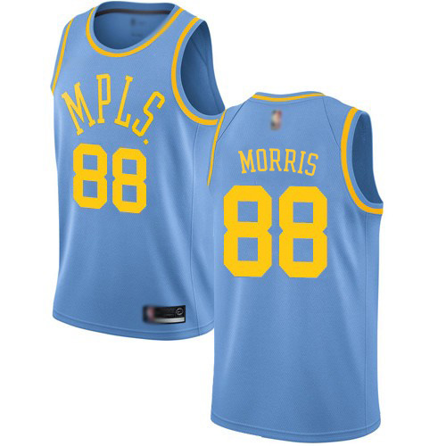 Nike Lakers #88 Markieff Morris Royal Blue NBA Swingman Hardwood Classics Jersey