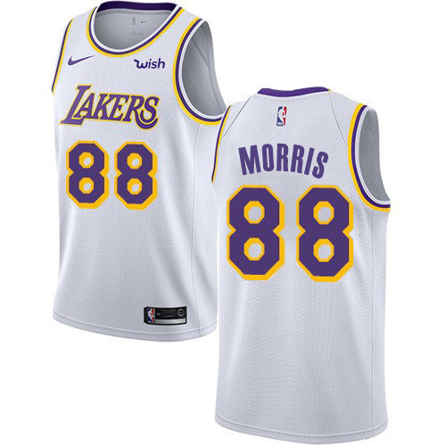 Nike Lakers #88 Markieff Morris White NBA Swingman Association Edition Jersey