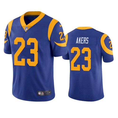 Nike Los Angeles Rams #23 Cam Akers Royal Blue Alternate Men's Stitched NFL Vapor Untouchable Limited Jersey