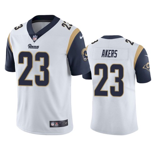 Nike Los Angeles Rams #23 Cam Akers White Men's Stitched NFL Vapor Untouchable Limited Jersey
