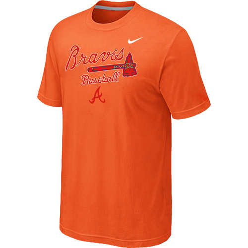 Nike MLB Atlanta Braves 2014 Home Practice T-Shirt - Orange