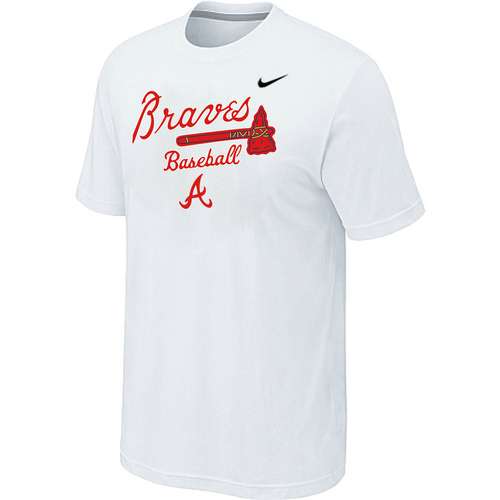 Nike MLB Atlanta Braves 2014 Home Practice T-Shirt - White