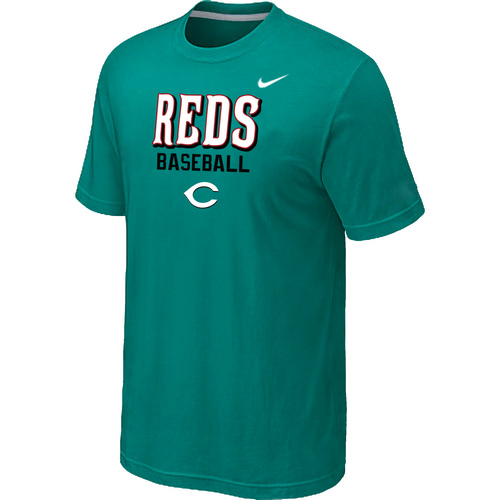 Nike MLB Cincinnati Reds 2014 Home Practice T-Shirt - Green