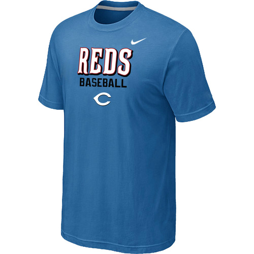 Nike MLB Cincinnati Reds 2014 Home Practice T-Shirt - light Blue
