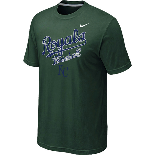 Nike MLB Kansas City 2014 Home Practice T-Shirt - Dark Green