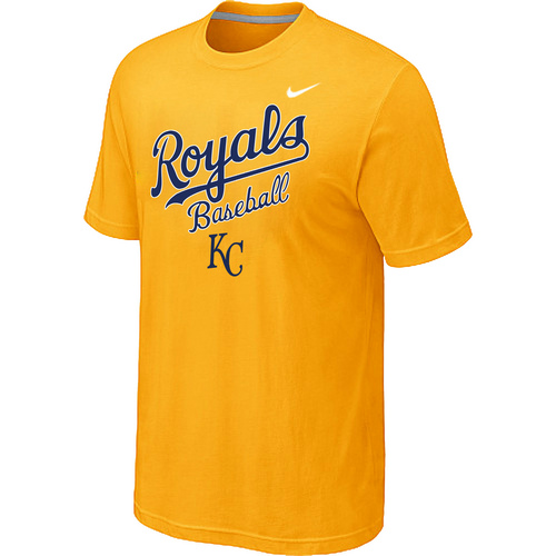 Nike MLB Kansas City 2014 Home Practice T-Shirt - Yellow