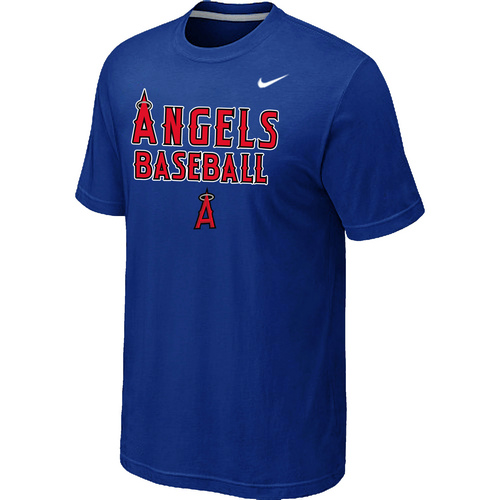 Nike MLB Los Angeles Angels 2014 Home Practice T-Shirt - Blue