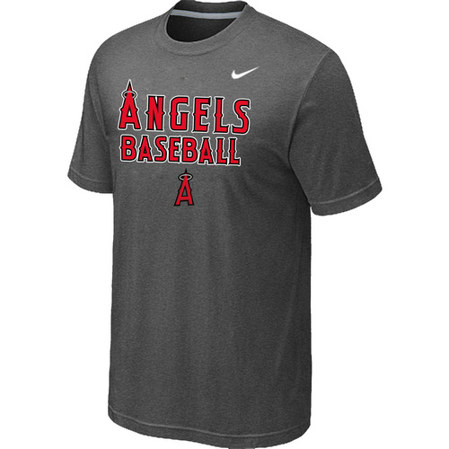 Nike MLB Los Angeles Angels 2014 Home Practice T-Shirt - Dark Grey